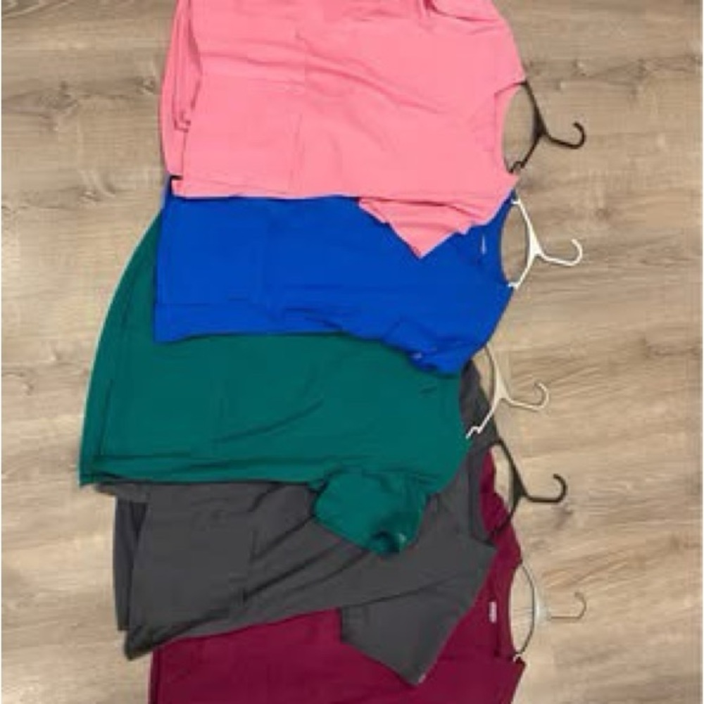 WonderWink Women's Scrub Tops - Pink, Blue, Green, Gray, Burgundy